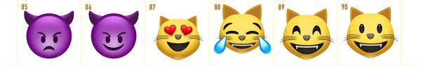 【AE/PR模版】Emoji动画素材 102个可爱Emoji表情动画素材