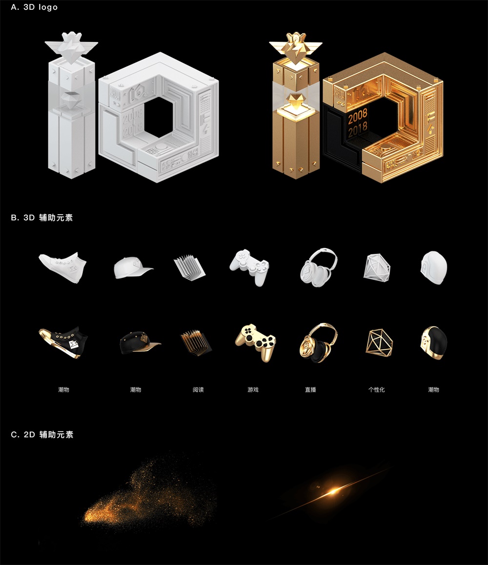 QQ空间黄钻10周年,设计师是如何做品牌设计的?