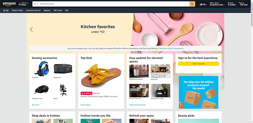 亚马逊 Amazon 美国站